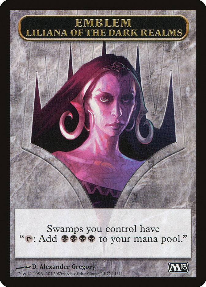 Liliana of the Dark Realms Emblem [Magic 2013 Tokens] | Grognard Games