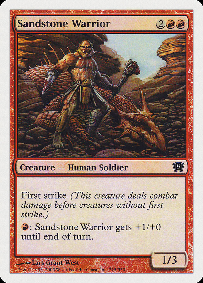 Sandstone Warrior [Ninth Edition] | Grognard Games