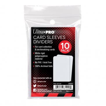 Ultra pro Semi-Rigid Card Divider White | Grognard Games