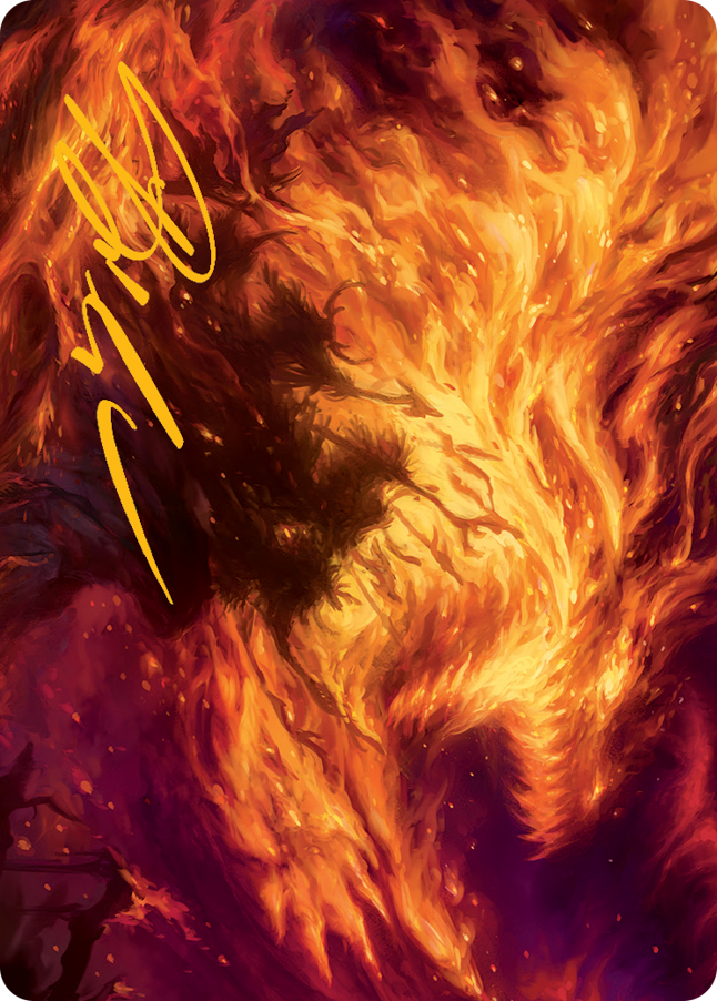 Stoke the Flames Art Card (Gold-Stamped Signature) [March of the Machine Art Series] | Grognard Games