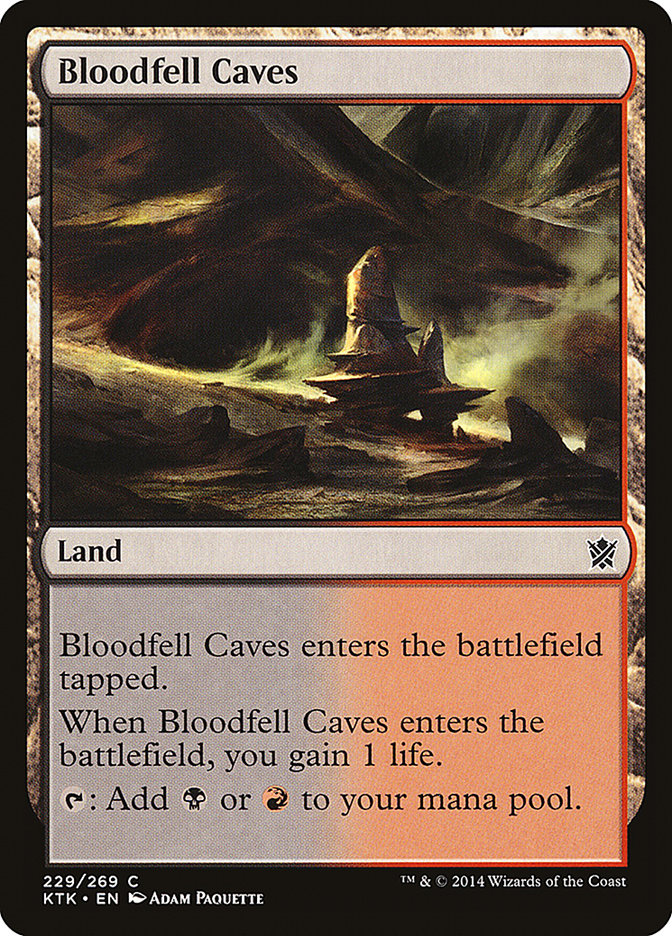 Bloodfell Caves [Khans of Tarkir] | Grognard Games