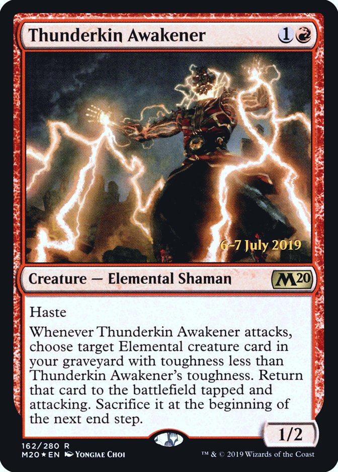 Thunderkin Awakener  [Core Set 2020 Prerelease Promos] | Grognard Games