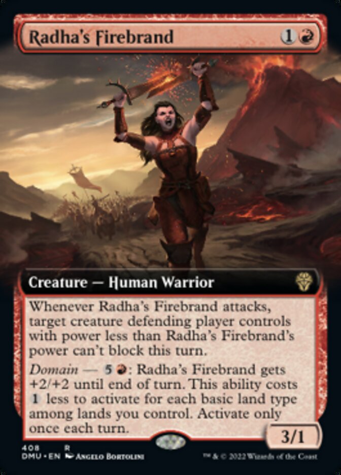 Radha's Firebrand (Extended Art) [Dominaria United] | Grognard Games