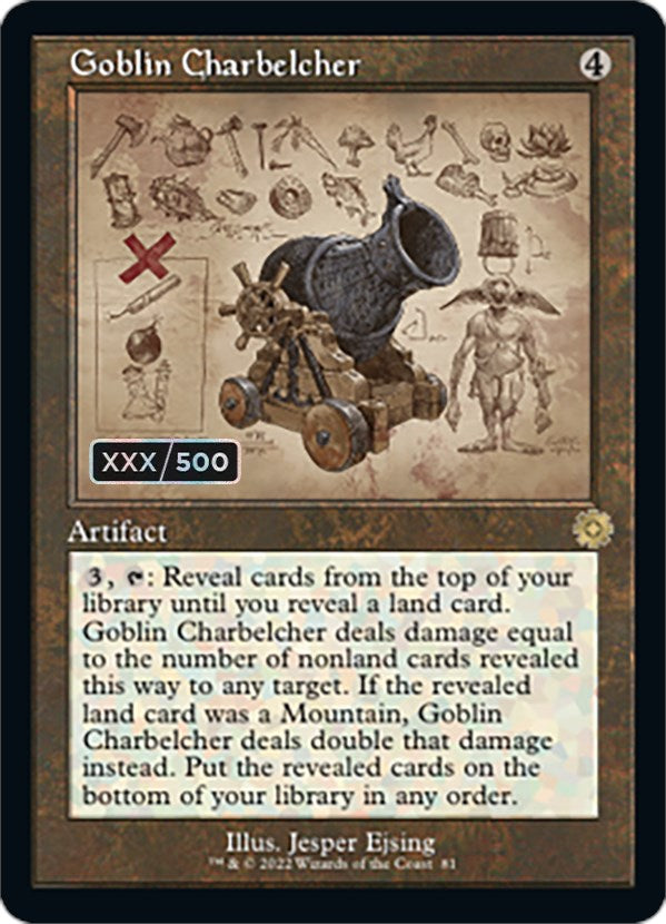 Goblin Charbelcher (Retro Schematic) (Serial Numbered) [The Brothers' War Retro Artifacts] | Grognard Games