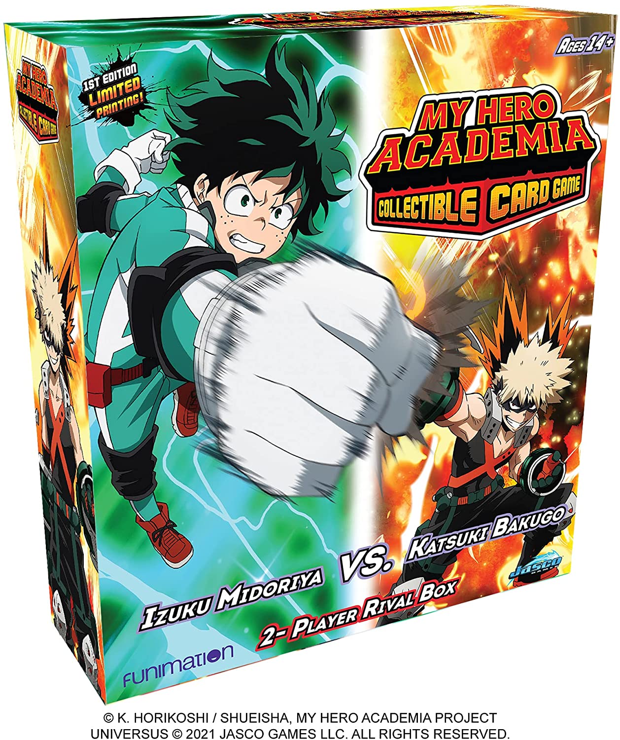 My Hero Academia Collectible Card Game Izuku Midoriya vs Katsuki Bakugo 1-Player Rival Box | Grognard Games