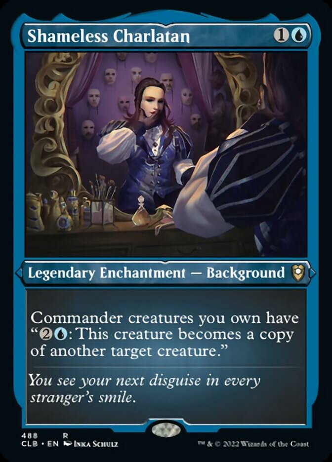 Shameless Charlatan (Foil Etched) [Commander Legends: Battle for Baldur's Gate] | Grognard Games