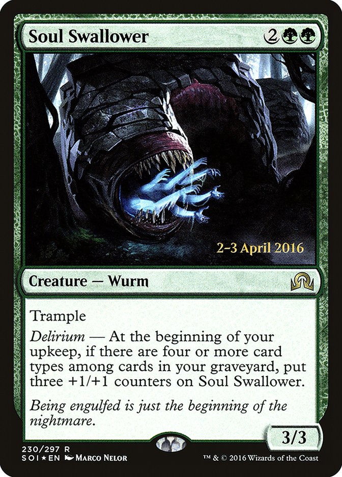 Soul Swallower [Shadows over Innistrad Prerelease Promos] | Grognard Games