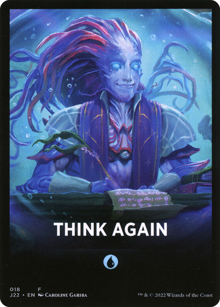 Think Again Theme Card [Jumpstart 2022 Front Cards] | Grognard Games