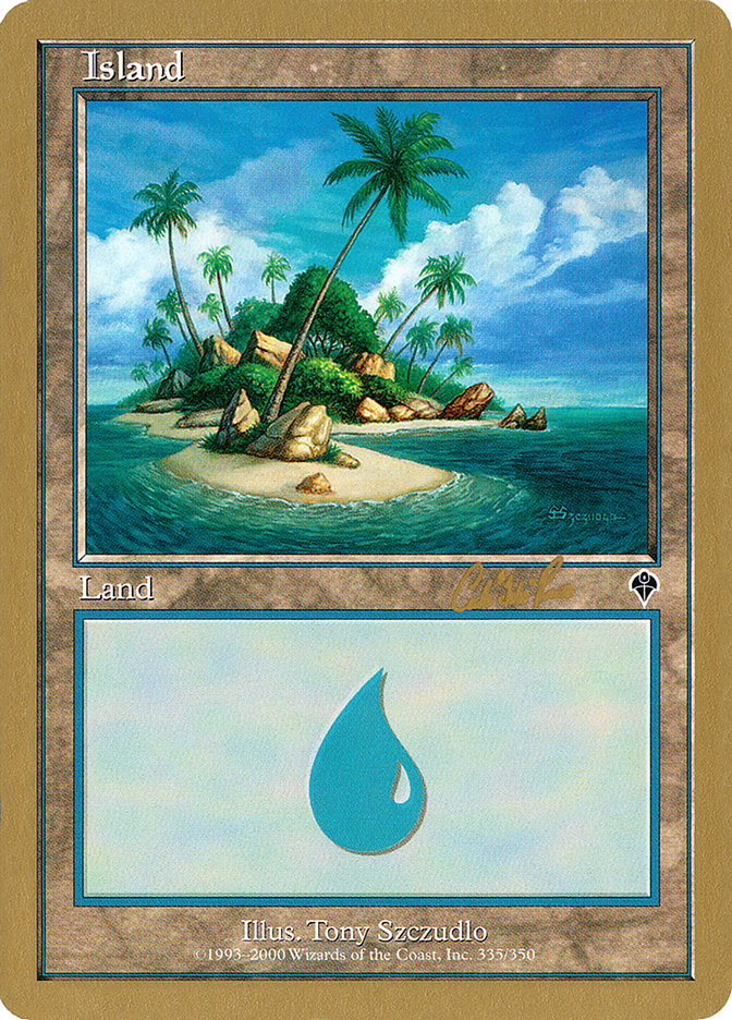 Island (cr335a) (Carlos Romao) [World Championship Decks 2002] | Grognard Games