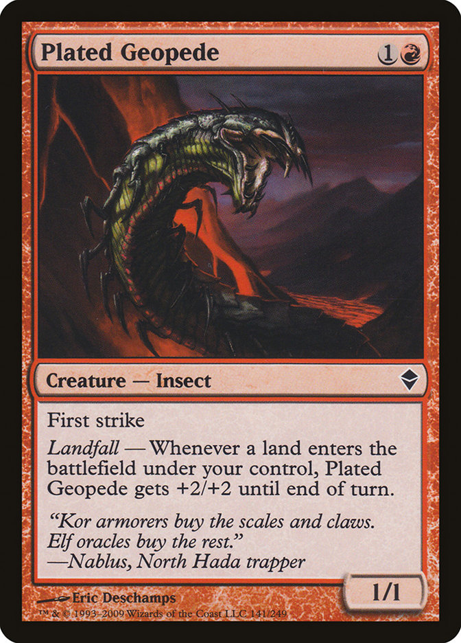 Plated Geopede [Zendikar] | Grognard Games