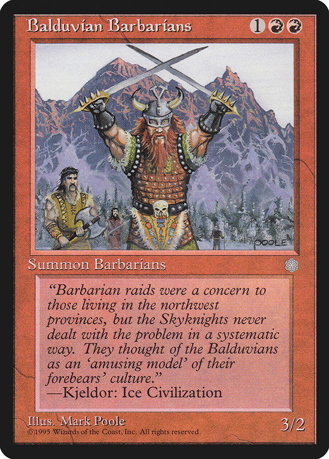 Balduvian Barbarians [Ice Age] | Grognard Games