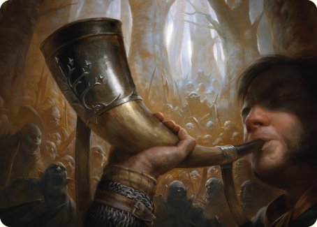 Horn of Gondor Art Card [The Lord of the Rings: Tales of Middle-earth Art Series] | Grognard Games