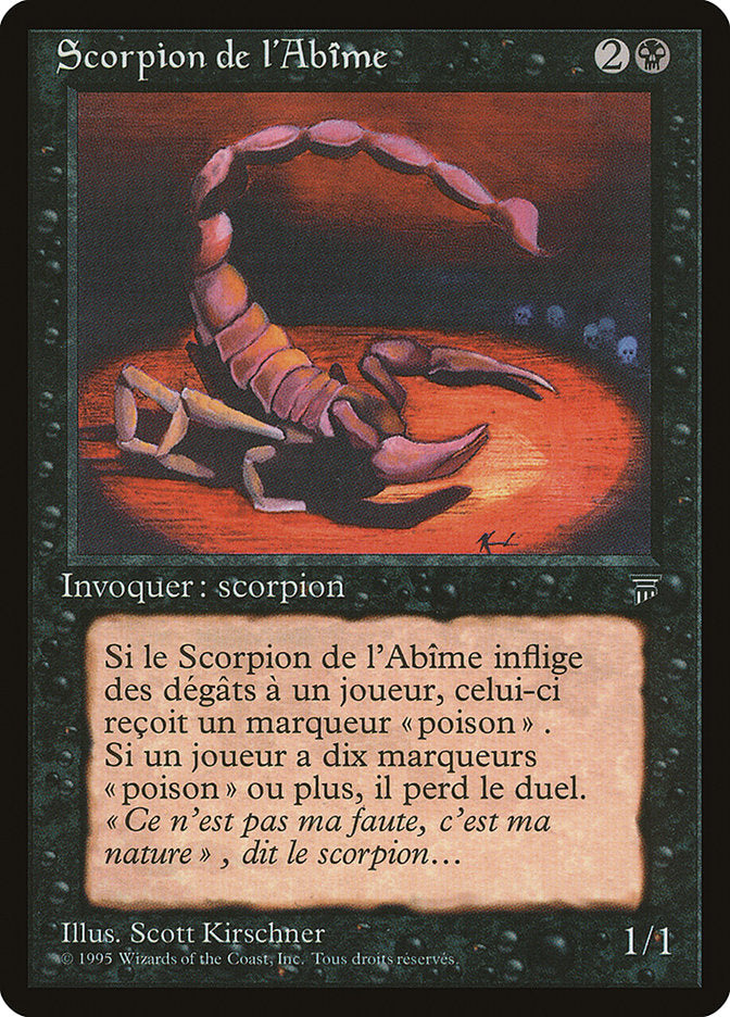 Pit Scorpion (French) - "Scorpion de l'Abime" [Renaissance] | Grognard Games