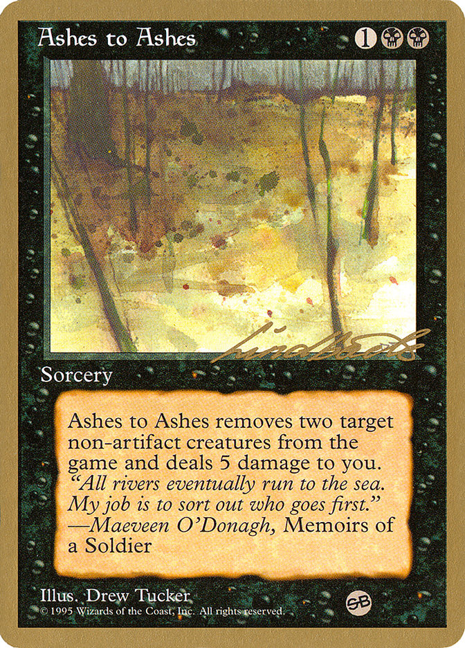 Ashes to Ashes (Leon Lindback) (SB) [Pro Tour Collector Set] | Grognard Games