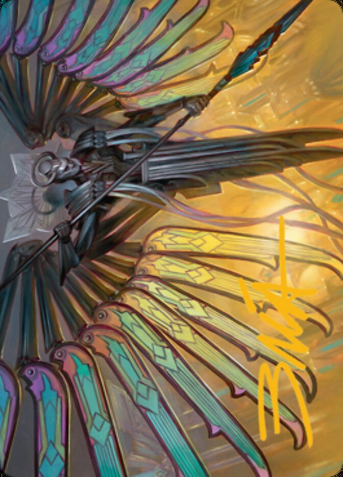 Paragon of Modernity Art Card (Gold-Stamped Signature) [Streets of New Capenna Art Series] | Grognard Games
