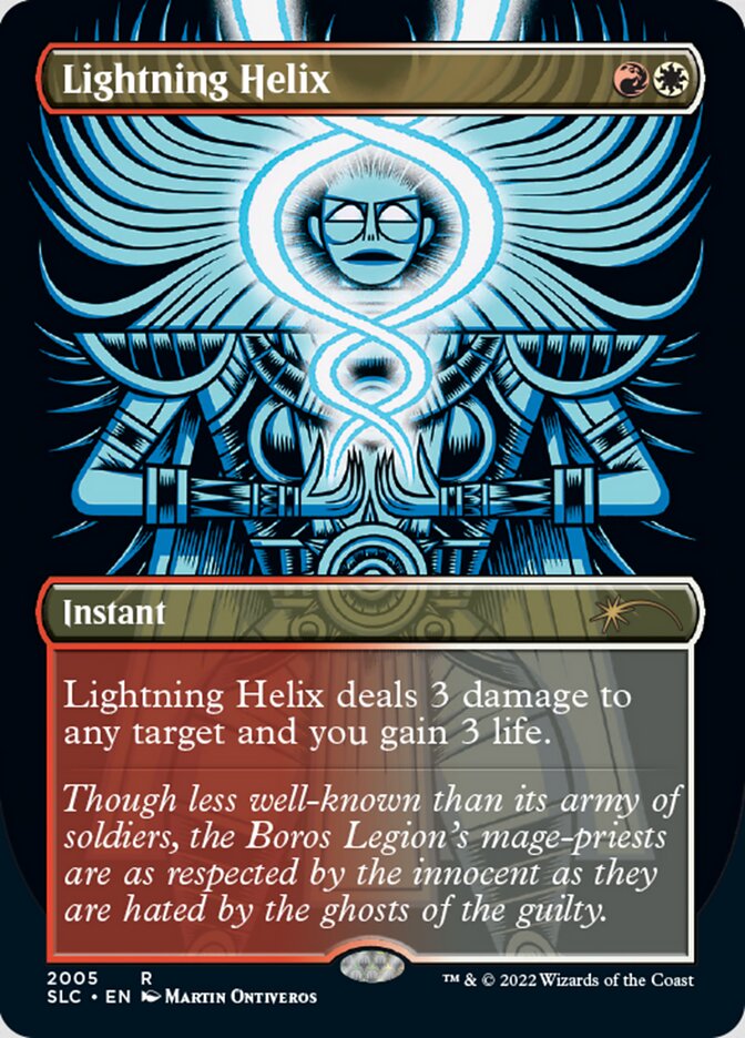 Lightning Helix (Borderless) [Secret Lair 30th Anniversary Countdown Kit] | Grognard Games