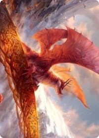 Goldspan Dragon Art Card [Kaldheim: Art Series] | Grognard Games