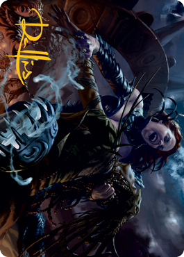 Olivia's Midnight Ambush Art Card (Gold-Stamped Signature) [Innistrad: Midnight Hunt Art Series] | Grognard Games