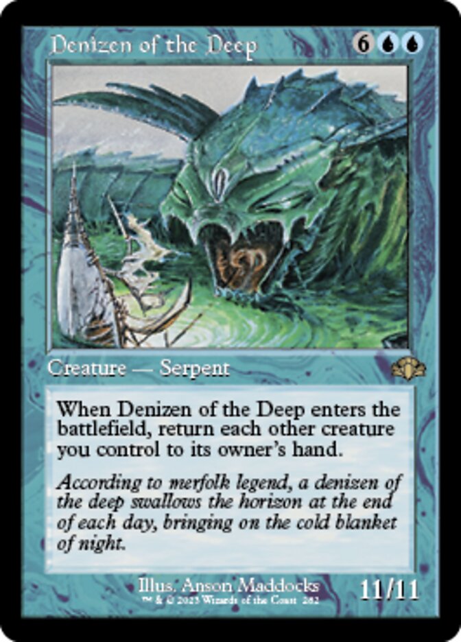 Denizen of the Deep (Retro) [Dominaria Remastered] | Grognard Games