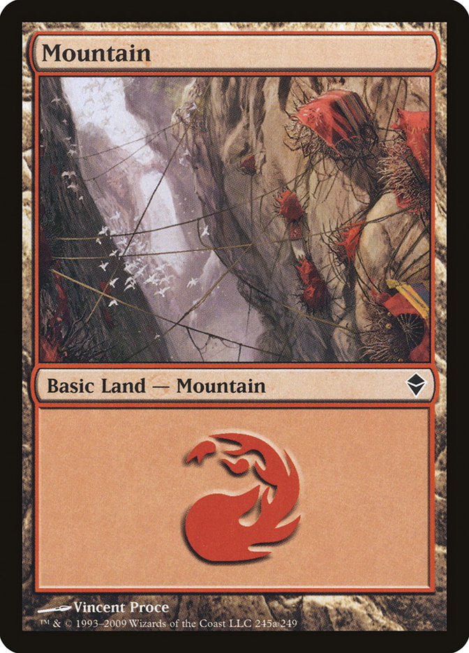 Mountain (245a) [Zendikar] | Grognard Games