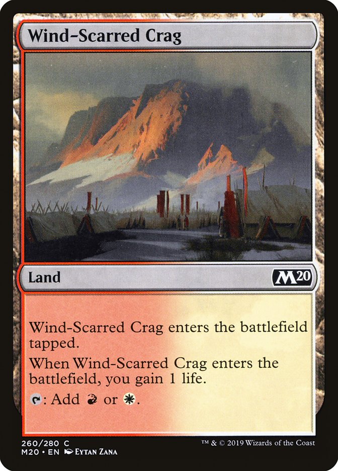 Wind-Scarred Crag [Core Set 2020] | Grognard Games