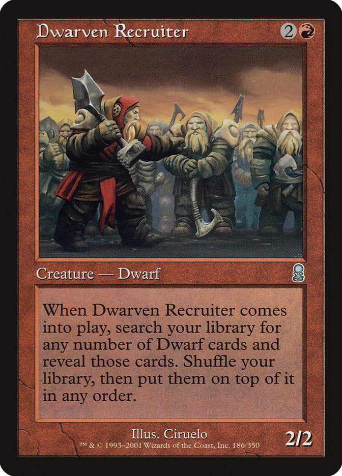 Dwarven Recruiter [Odyssey] | Grognard Games