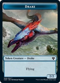 Drake // Insect (018) Double-sided Token [Commander 2020 Tokens] | Grognard Games