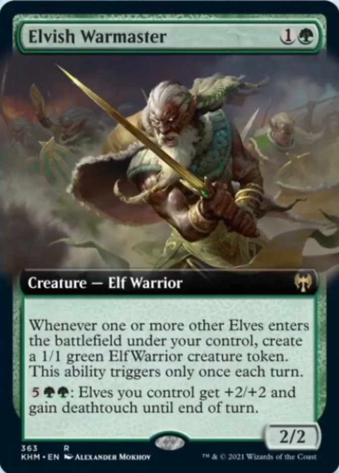 Elvish Warmaster (Extended Art) [Kaldheim] | Grognard Games