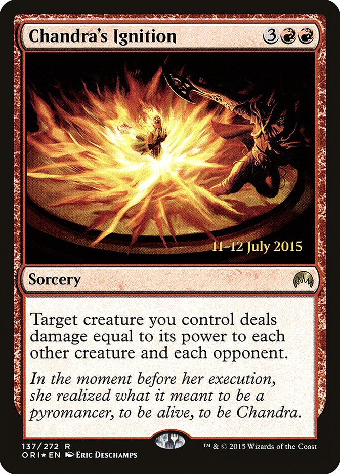 Chandra's Ignition [Magic Origins Prerelease Promos] | Grognard Games