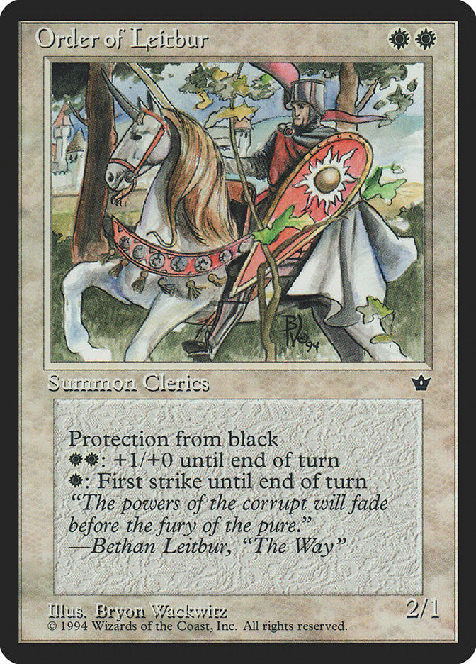 Order of Leitbur (Horse Facing Left) [Fallen Empires] | Grognard Games