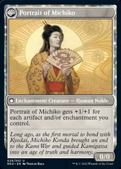 Michiko's Reign of Truth // Portrait of Michiko [Kamigawa: Neon Dynasty] | Grognard Games