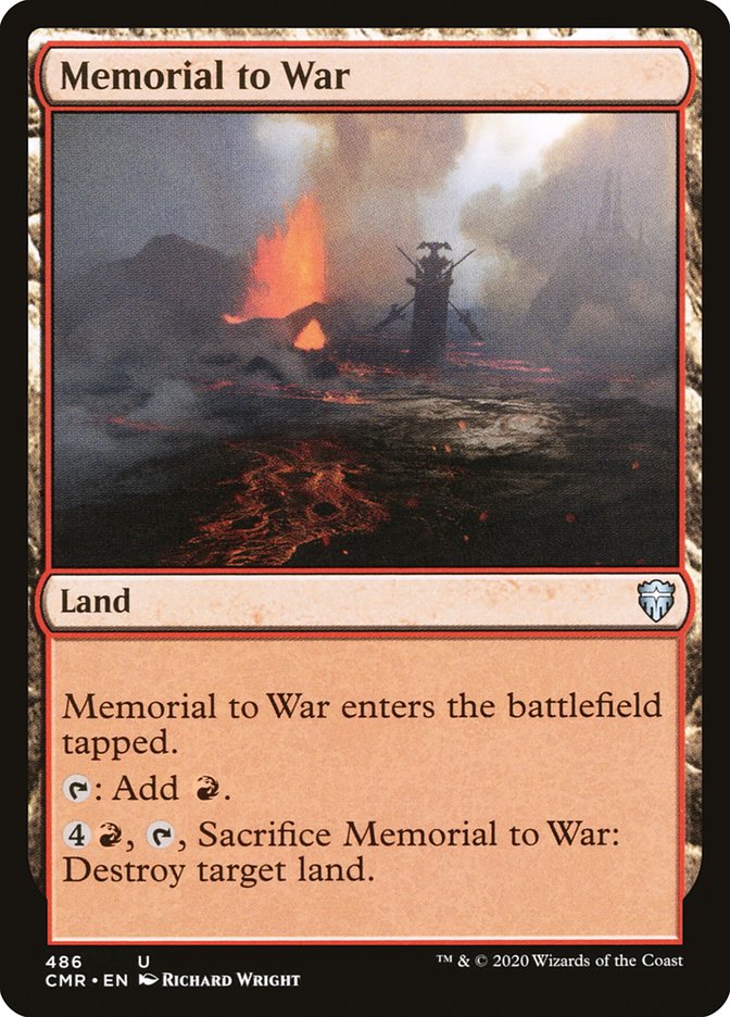 Memorial to War [Commander Legends] | Grognard Games