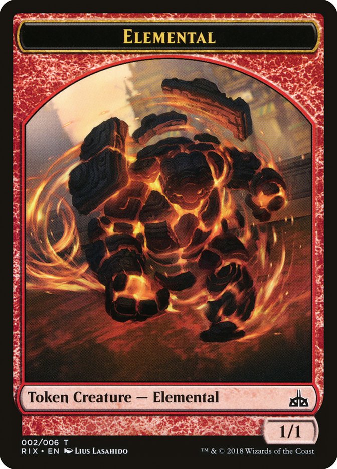 Elemental (002/006) [Rivals of Ixalan Tokens] | Grognard Games