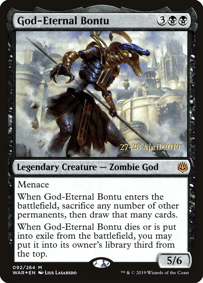 God-Eternal Bontu  [War of the Spark Prerelease Promos] | Grognard Games