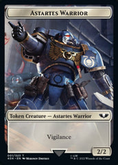 Astartes Warrior // Robot Double-sided Token (Surge Foil) [Universes Beyond: Warhammer 40,000 Tokens] | Grognard Games