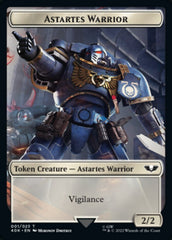 Astartes Warrior // Cherubael Double-sided Token (Surge Foil) [Universes Beyond: Warhammer 40,000 Tokens] | Grognard Games