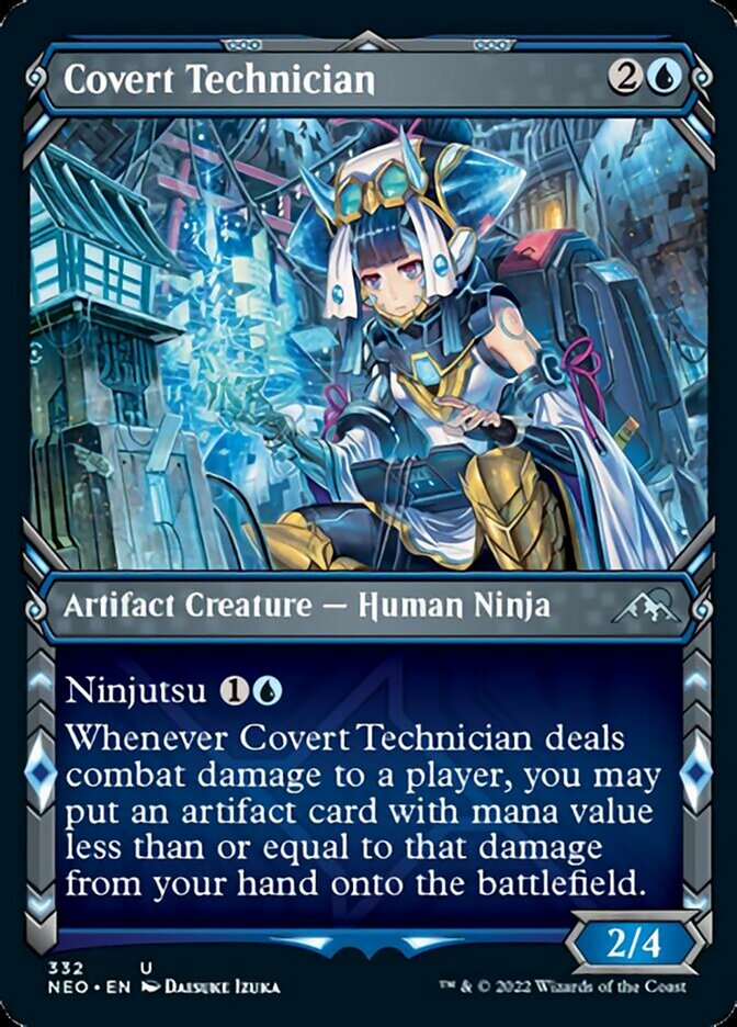 Covert Technician (Showcase Ninja) [Kamigawa: Neon Dynasty] | Grognard Games