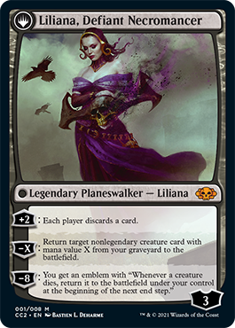 Liliana, Heretical Healer // Liliana, Defiant Necromancer [Commander Collection: Black] | Grognard Games