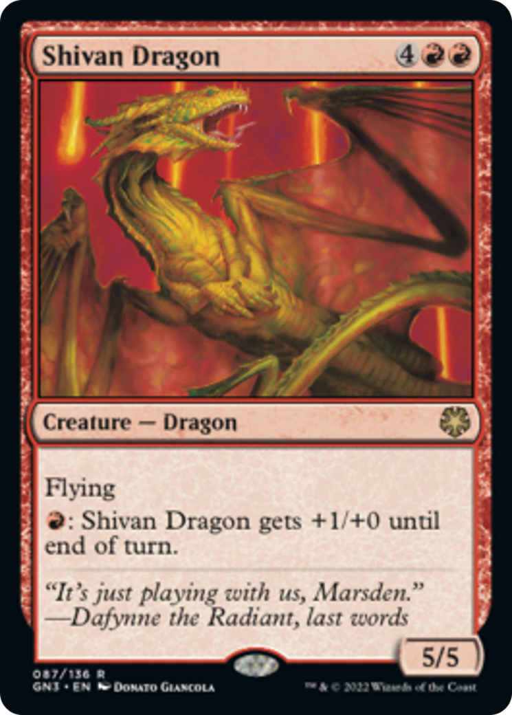 Shivan Dragon [Game Night: Free-for-All] | Grognard Games