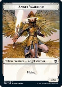 Angel Warrior // Construct Double-sided Token [Zendikar Rising Tokens] | Grognard Games
