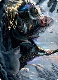 Jorn, God of Winter Art Card (Gold-Stamped Signature) [Kaldheim: Art Series] | Grognard Games