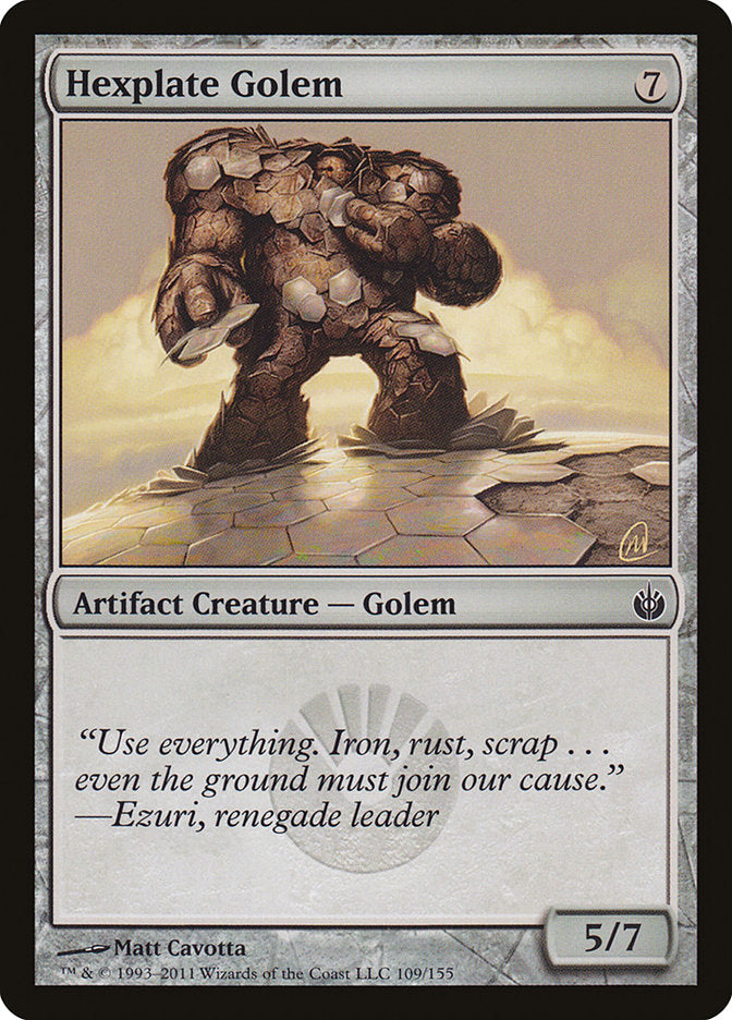 Hexplate Golem [Mirrodin Besieged] | Grognard Games