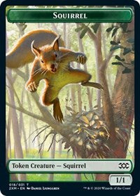 Squirrel // Thopter (008) Double-sided Token [Double Masters Tokens] | Grognard Games