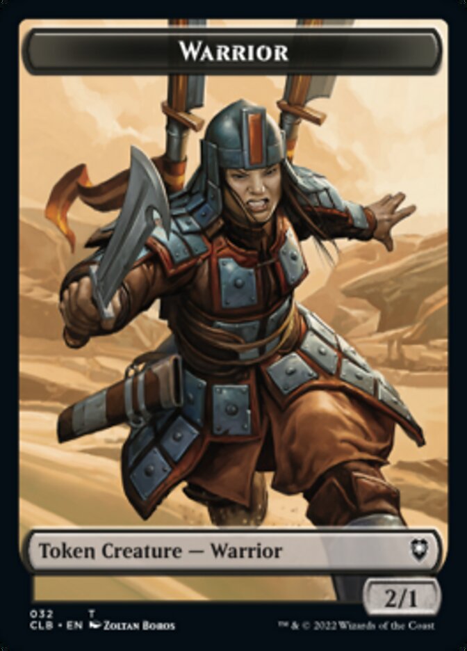 Warrior // Inkling Double-sided Token [Commander Legends: Battle for Baldur's Gate Tokens] | Grognard Games