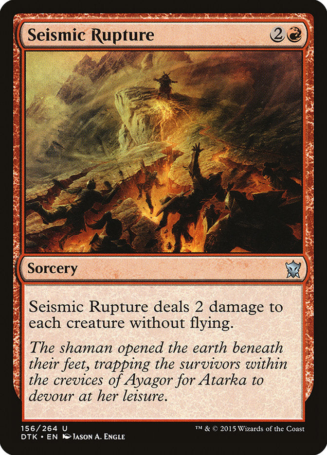 Seismic Rupture [Dragons of Tarkir] | Grognard Games