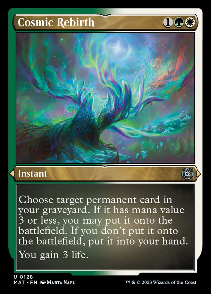Cosmic Rebirth (Foil Etched) [March of the Machine: The Aftermath] | Grognard Games