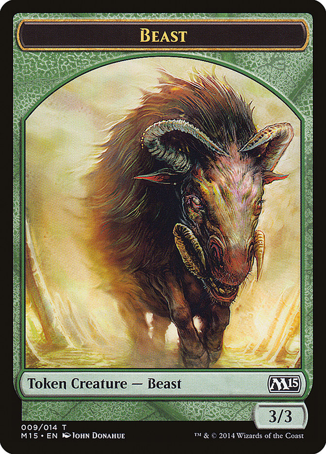 Beast (009/014) [Magic 2015 Tokens] | Grognard Games