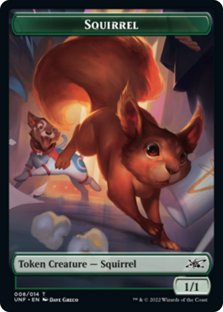 Squirrel // Storm Crow Double-sided Token [Unfinity Tokens] | Grognard Games