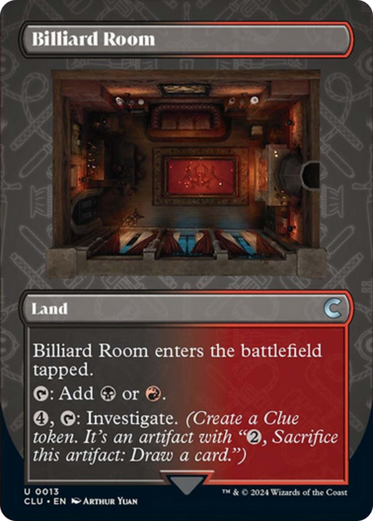 Billiard Room (Borderless) [Ravnica: Clue Edition] | Grognard Games