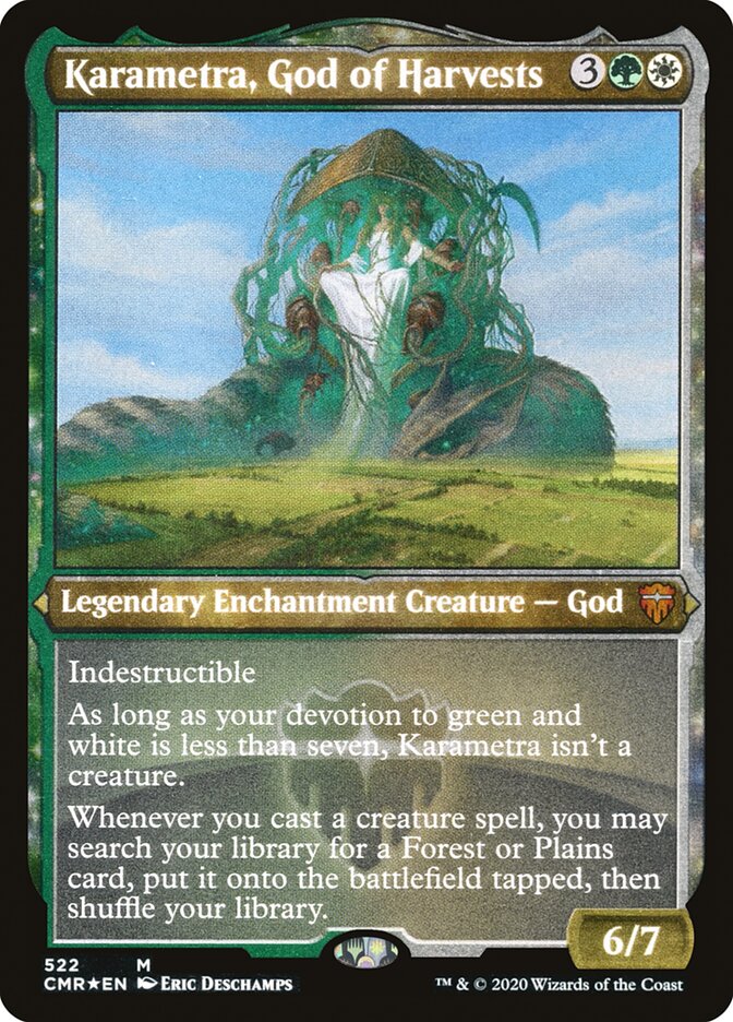 Karametra, God of Harvests (Etched) [Commander Legends] | Grognard Games